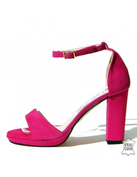 Sandali alla moda da donna di piccole dimensioni rosa fucsia