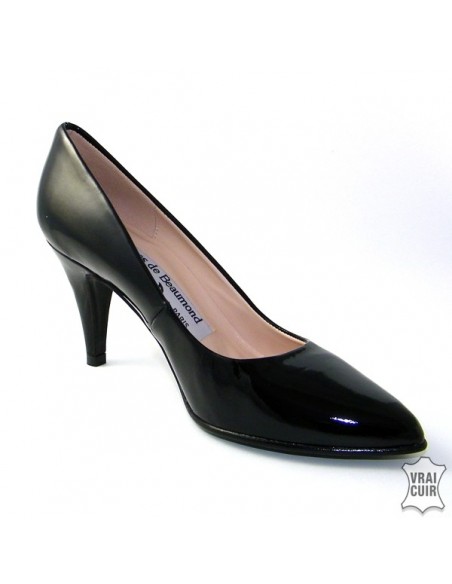 Zapatos negros de charol para mujer, talla pequeña 32 33 34 35 yves de beaumond