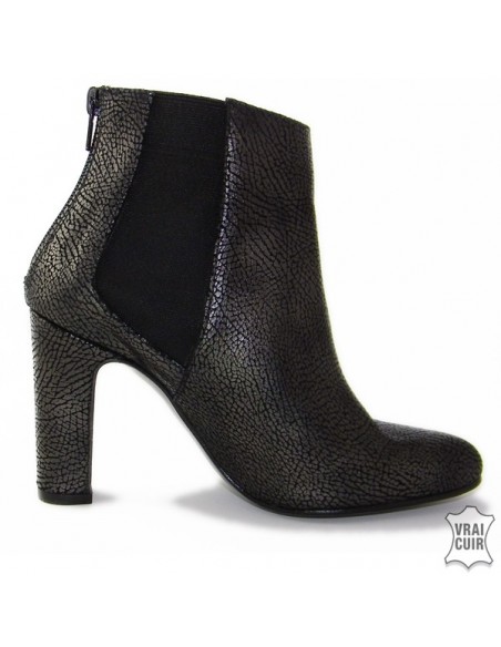 Yves de beaumond "Mi-104" heeled ankle boots, small women, size 32 33 34 35