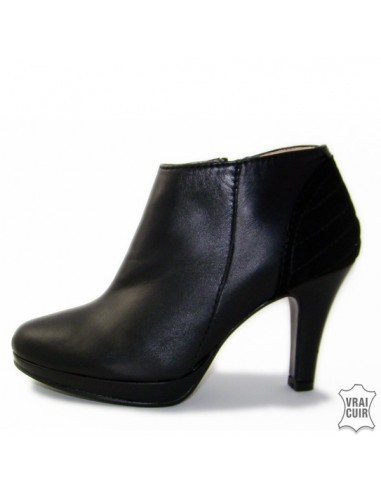 Heels ankle boots and leather platform yves de beaumond small sizes women 33 34 35