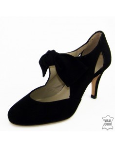 Zapatos negros Mary Jane "F2396" brenda zaro talla mujer pequeña