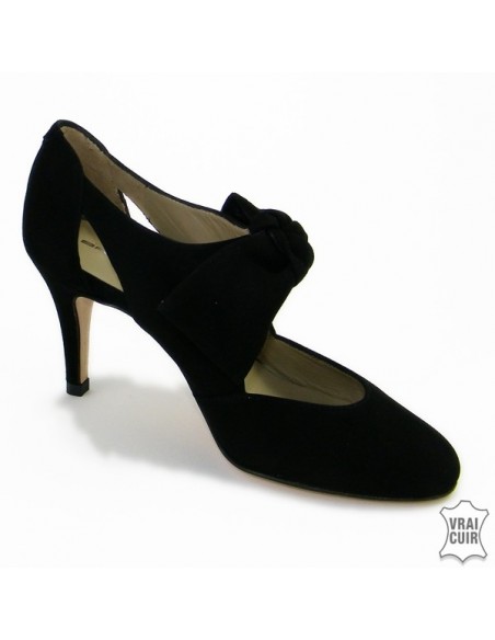 Zapatos negros Mary Jane "F2396" brenda zaro talla mujer pequeña