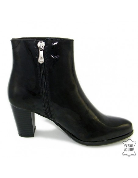 Black patent ankle boots "7802", Dansi, women&#39;s small sizes