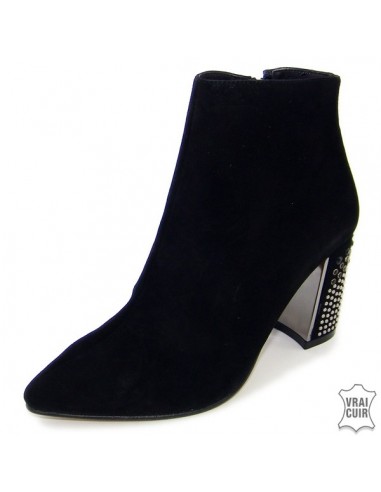 Bottines noires nubuck discount femme