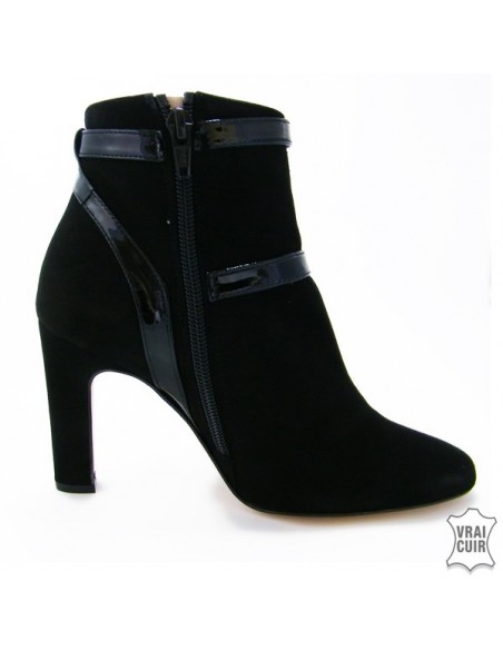 Brenda Zaro black ankle boots "F2398" small size