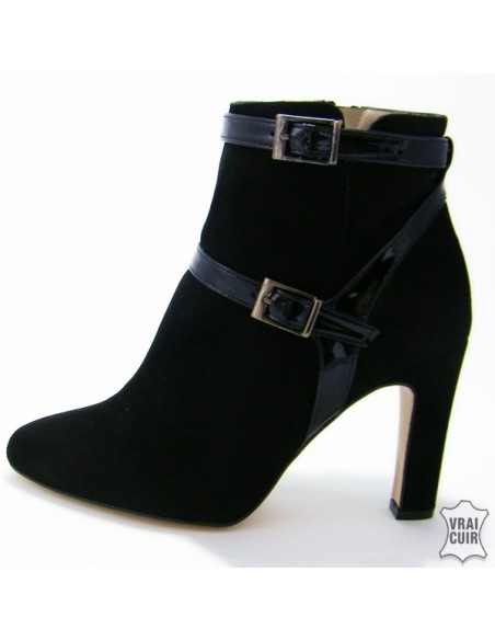 Brenda Zaro black ankle boots "F2398" small size