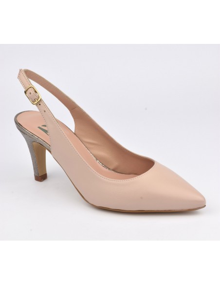 Pumps, mat leather, nude beige, ZC0281, Zoo Calzados