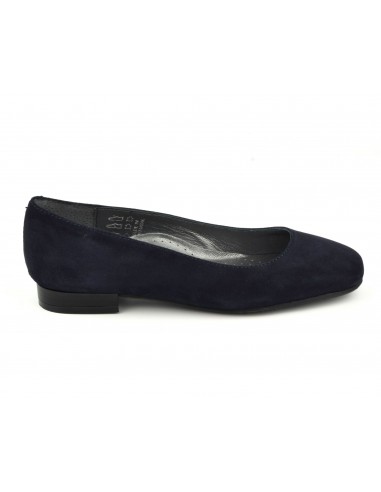 Ballet flats, walkers, suede leather, navy blue, Squint, Bella B, small woman