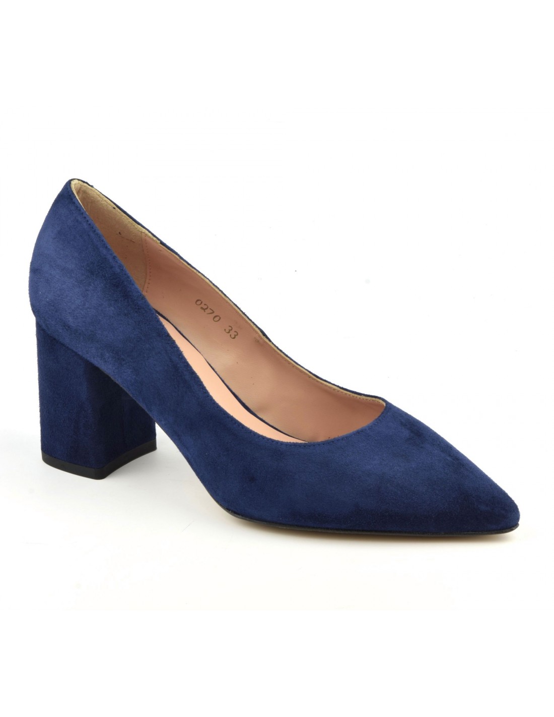 Pumps, pointed toes, suede leather 