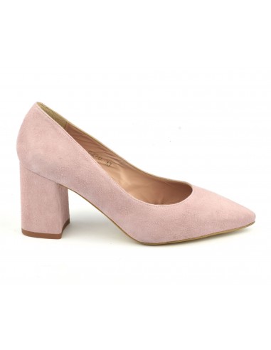 Pumps, pointed toes, suede leather, powder pink, XA0270, Xaira, small feet