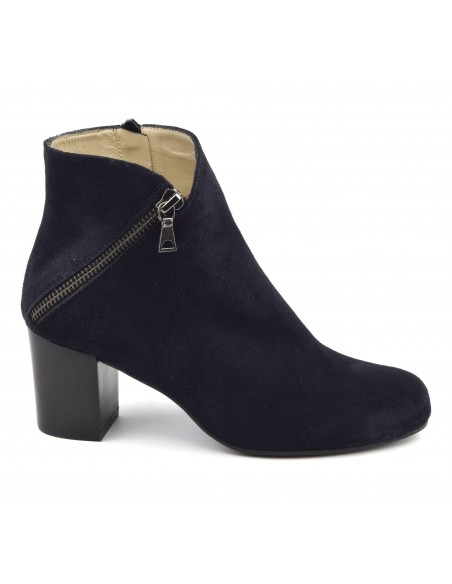 Cognac suede leather ankle boots, FV1799, Brenda Zaro, women, small feet