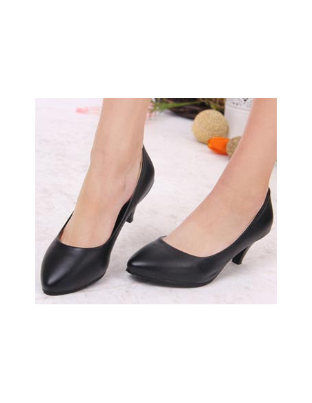 "Immortelle" black pumps, small size for women