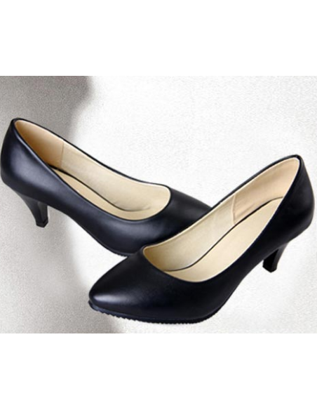 "Immortelle" black pumps, small size for women
