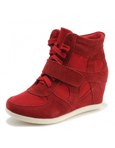 Chaussures cheap compensées rouge