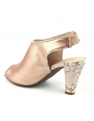 SANDALES FERMEES ACIDULE Cuir Tannage Vegetal Orange Femme | Max