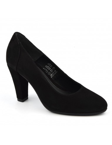 Tacones gamuza online negro