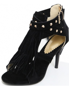 Black "Violet" sandals for women
