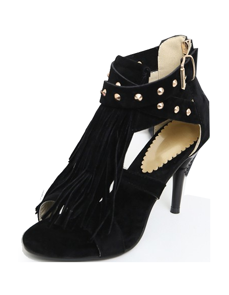 Black "Violet" sandals for women